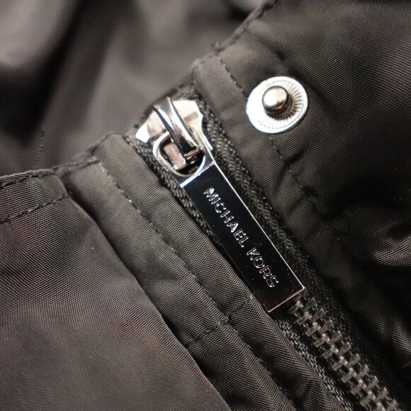 Michael Michael Kors Black Hooded Anorak Jacket Women’s Small - Picture 3 of 16